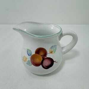 Vintage Retired International Tableworks Creamer Sweet Bounty Stoneware Fruit